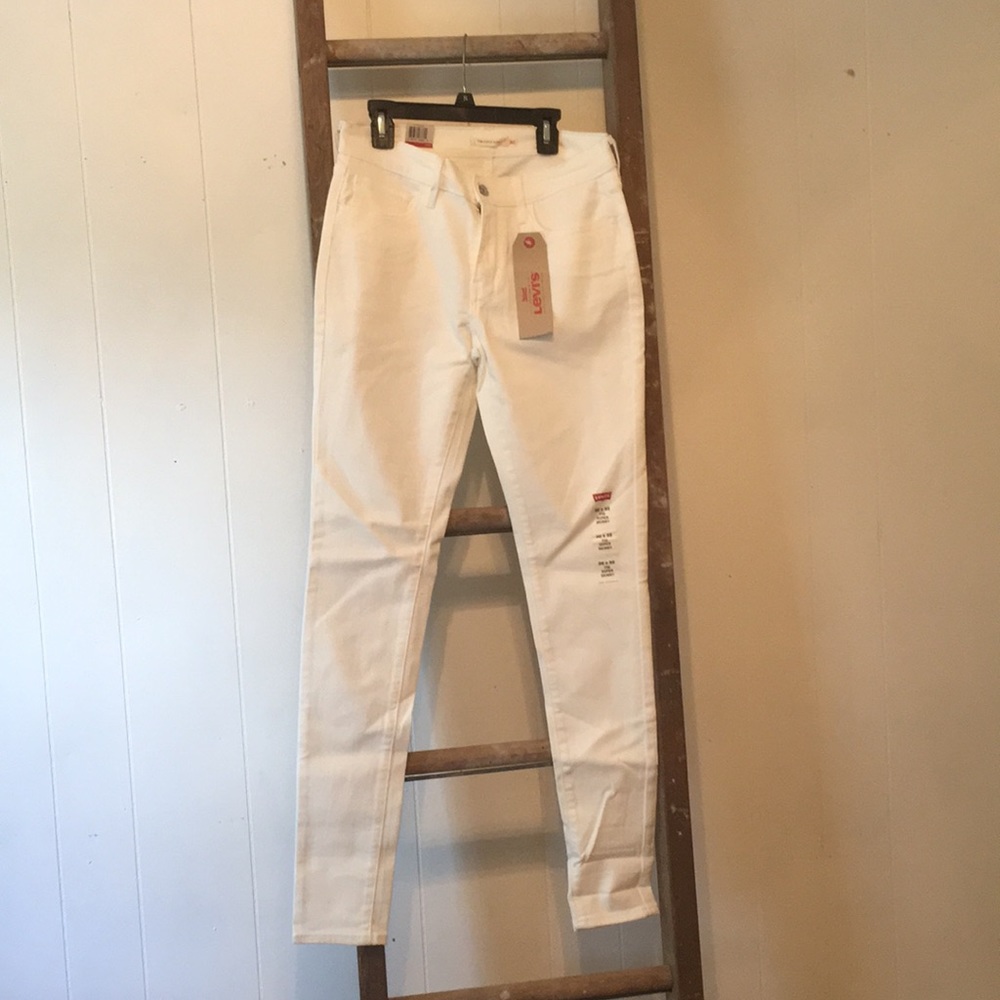 Levi’s 710 Super Skinny White Jeans